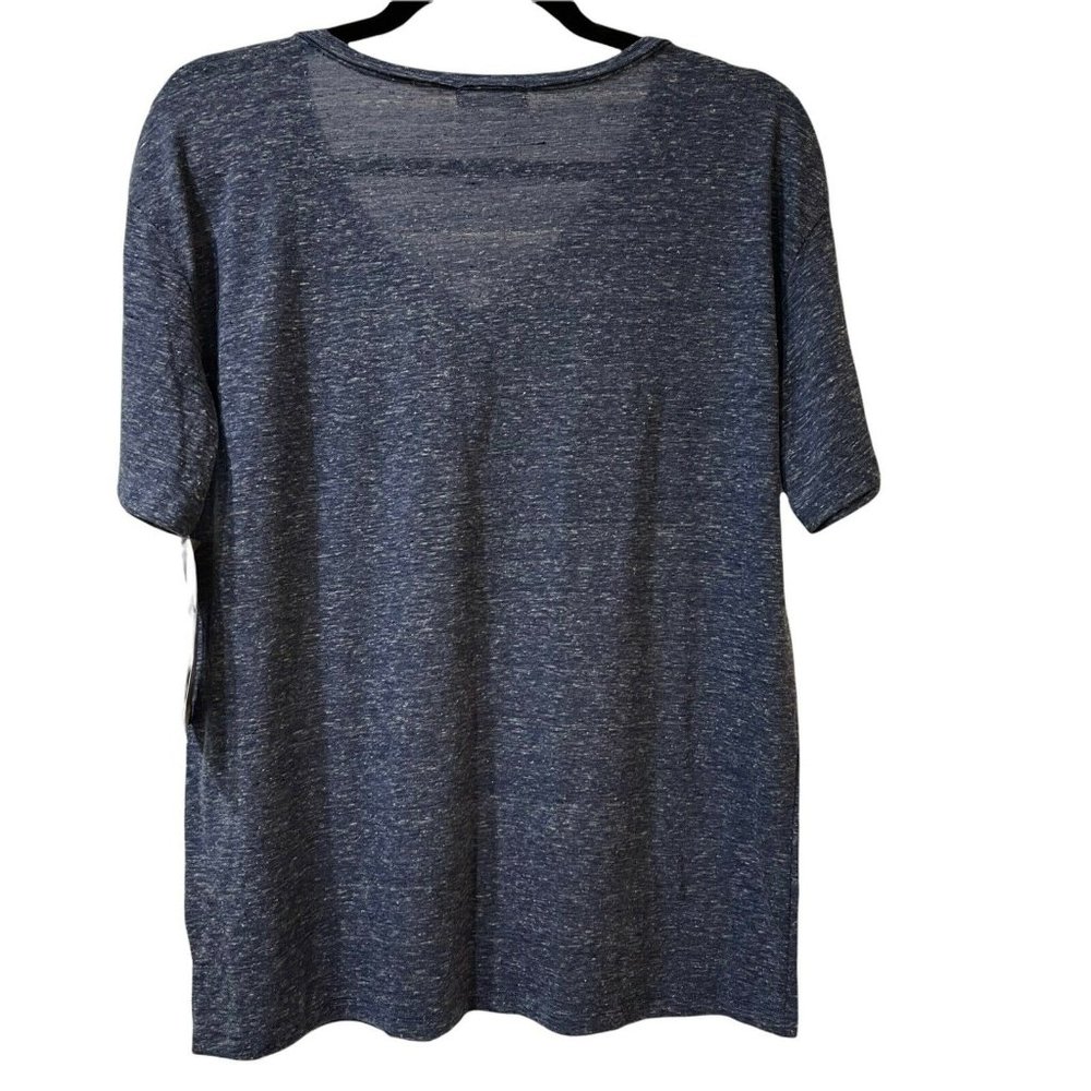 Chicago Bears 47 Brand Women's S Blue Space Dye V-Neck Oversized SS T-Shirt New - Picture 8 of 10